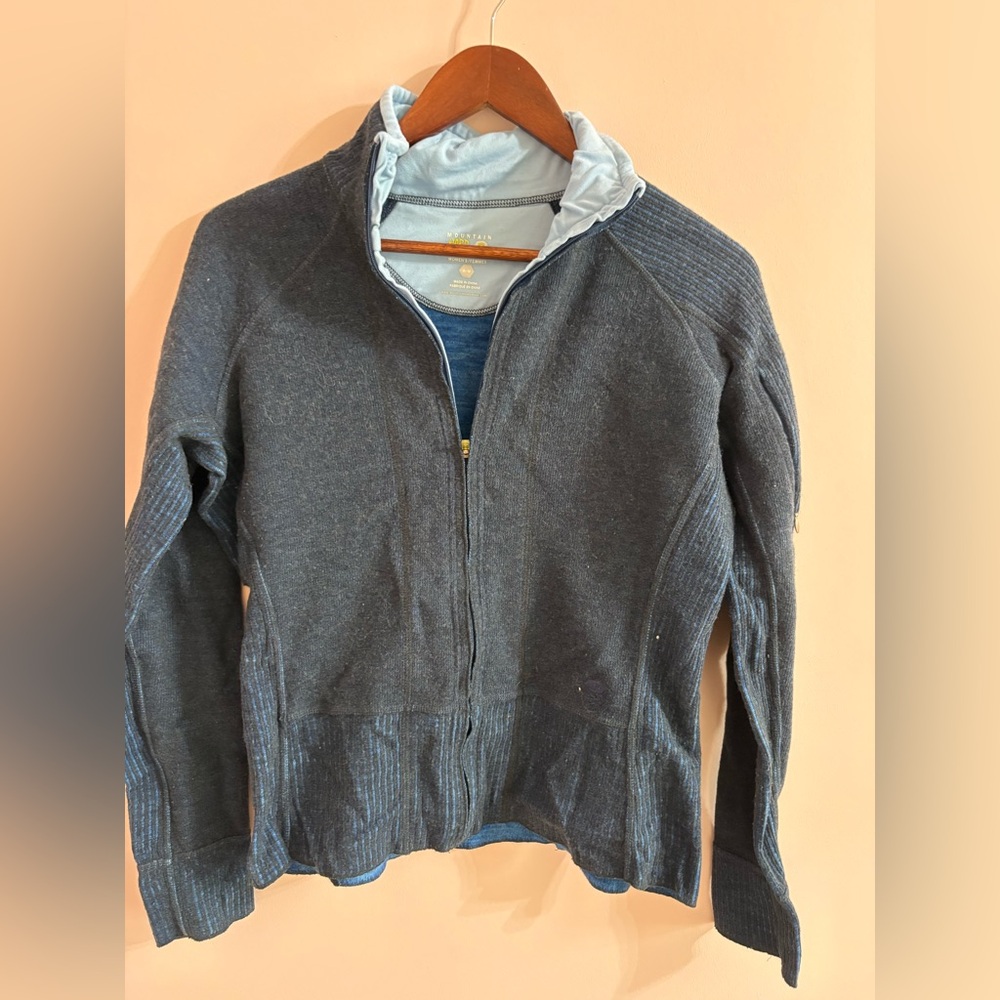 Mountain Hardwear Navy Full-Zip Sweater Jacket Medium